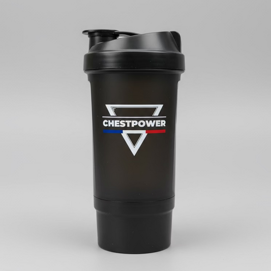 Shaker CHESTPOWER 🇫🇷 500 ml + Compartiment 💥