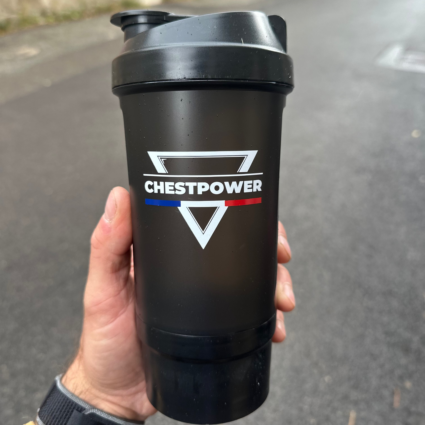 Shaker CHESTPOWER 🇫🇷 500 ml + Compartiment 💥